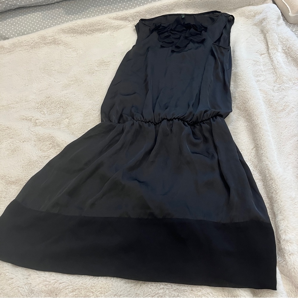 Benetton Black Sleeveless Mini Dress